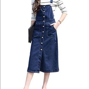 Midi Overalls Dress from Japanese Boutique